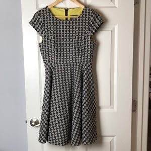 Anthropologie size 2 jacquard circle skirt dress